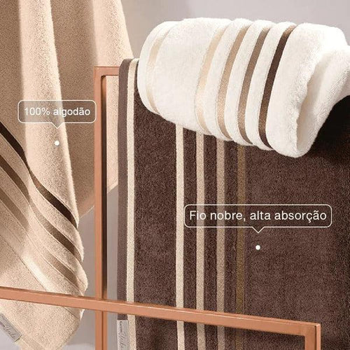 10 Peças Toalhas Banho Gigante  [60% OFF + FRETE GRÁTIS]